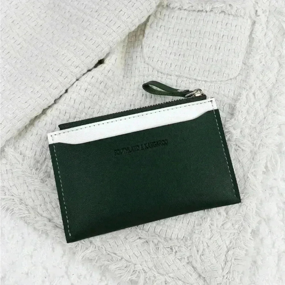 ⚠️Clearance💚New Cardholder Dark Two Tone Green Wallet - Picture 4 of 4